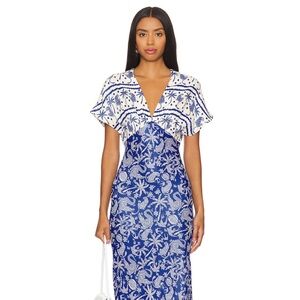 Eloise Dress Blue and White Floral Dress